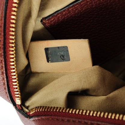 Chloe Calfskin Mini Elsie Crossbody Bag Chocolate 6 of 7