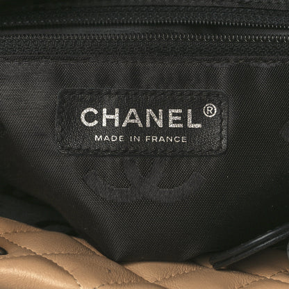 Chanel Calfskin Quilted Medium Cambon Tote Beige Black 6 of 11