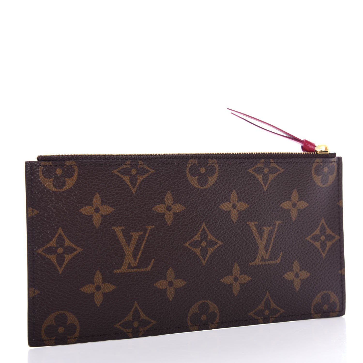 Louis Vuitton Monogram Felicie Chain Wallet Zippered Insert Fuchsia 3 of 6