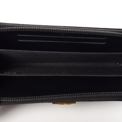 Chanel Caviar Quilted Small Boy Zip Around Wallet Black 7 of 10
