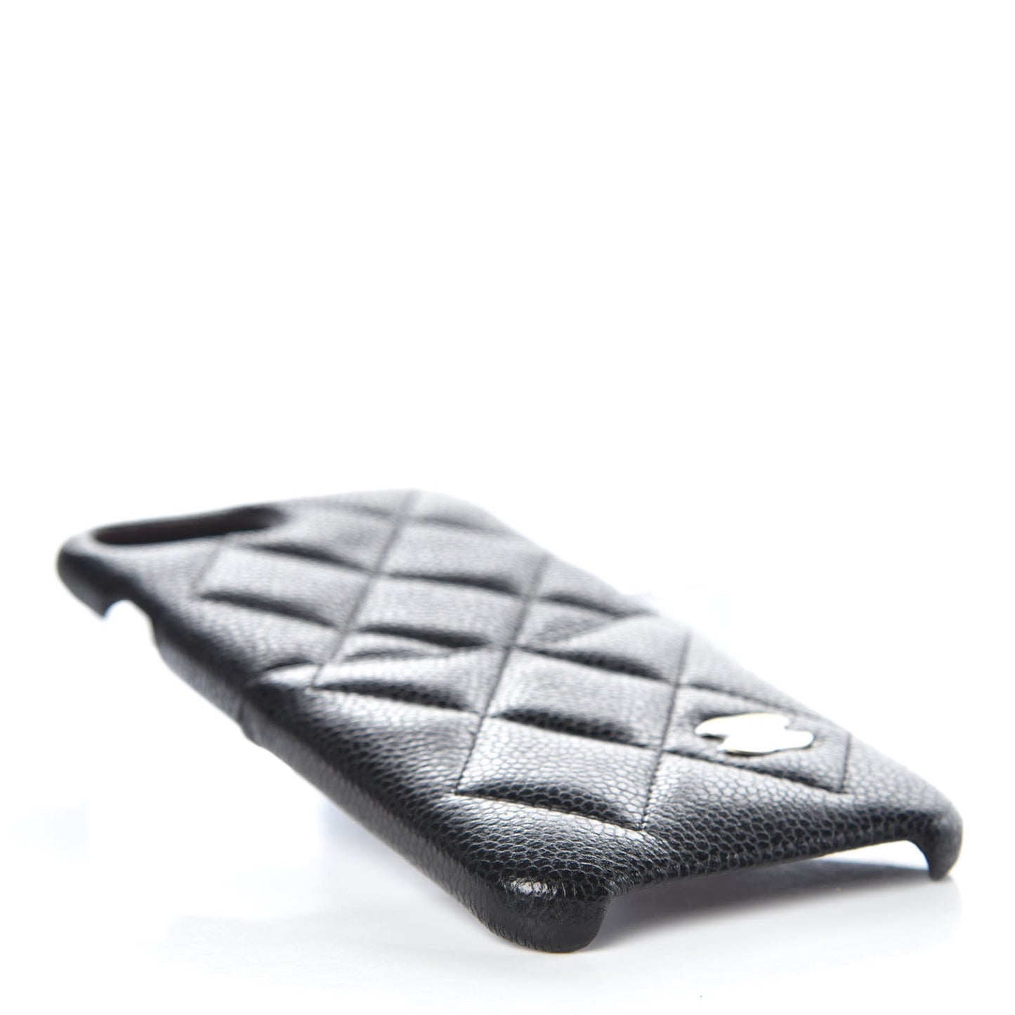 Caviar Quilted iPhone 8 Plus Coco Tech Case Black