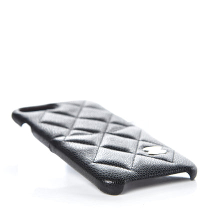 Chanel Caviar Quilted iPhone 8 Plus Coco Tech Case Black 4 of 6
