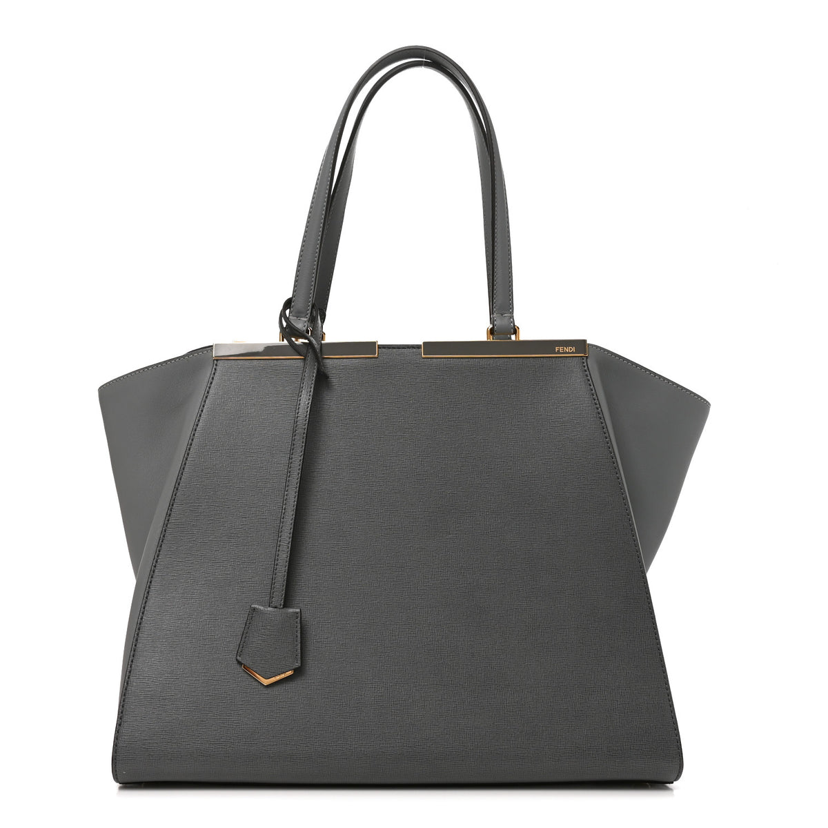 Fendi Vitello Elite Large 3Jours Tote Grigio 1 of 10