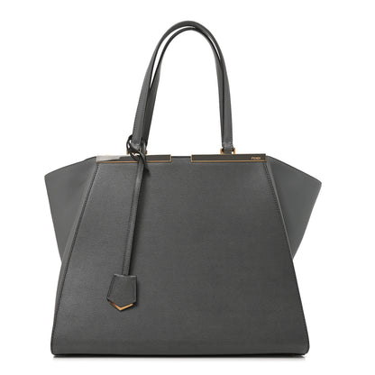 Fendi Vitello Elite Large 3Jours Tote Grigio 1 of 10