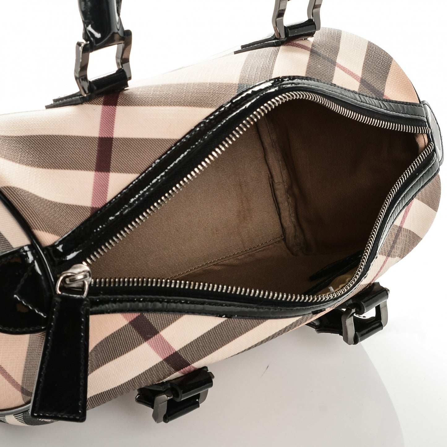 Nova Check Small Chester Bowling Bag Black