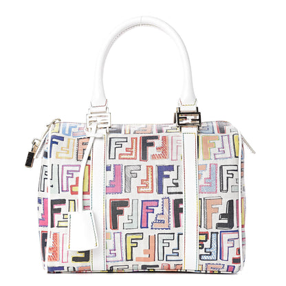Fendi Zucca Spalmati Vitello FF Multicolor Forever Boston Multicolor White 1 of 11