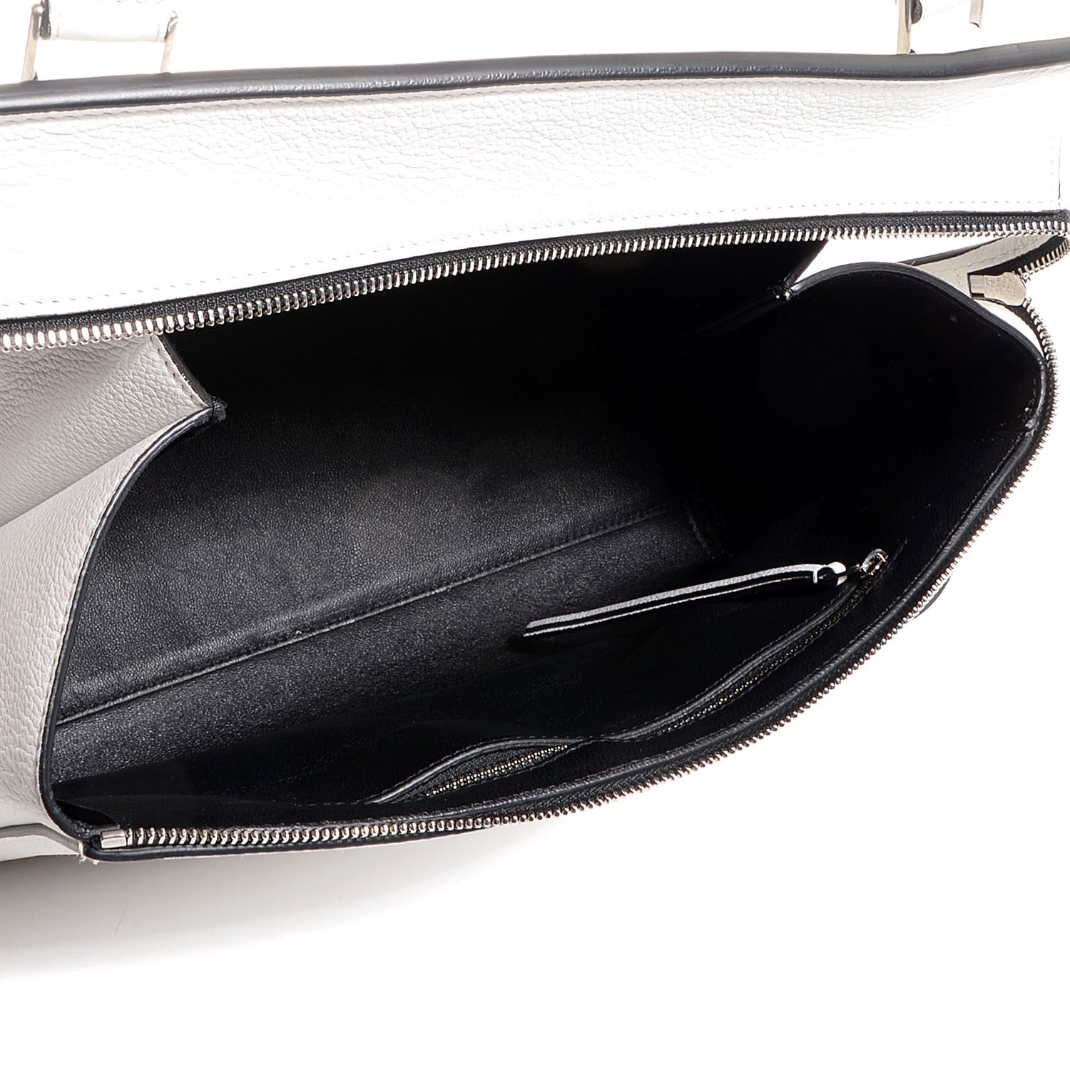 Celine Grained Calfskin Medium Edge Shoulder Bag White 5 of 7