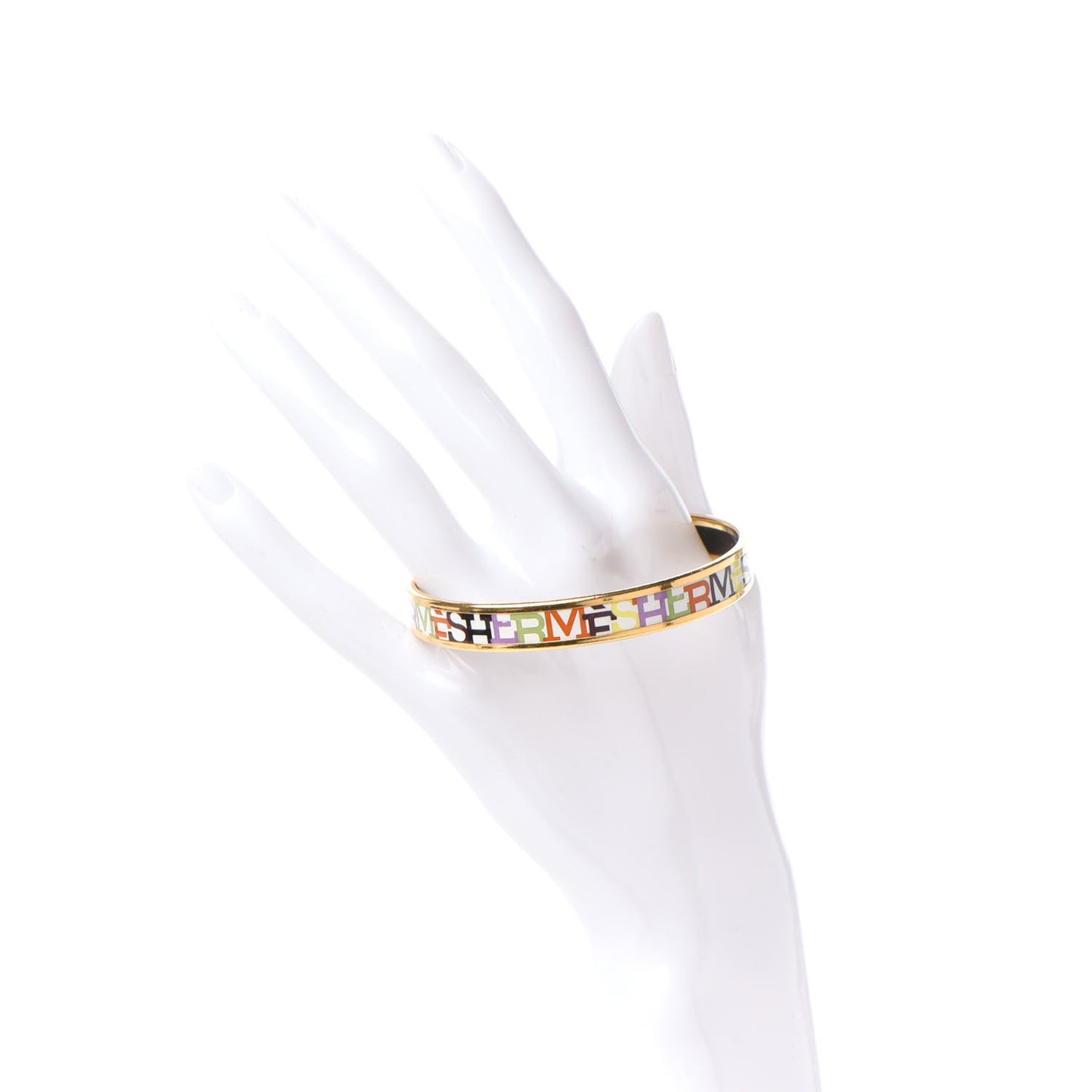 Enamel Printed Narrow Capitales Bracelet 70