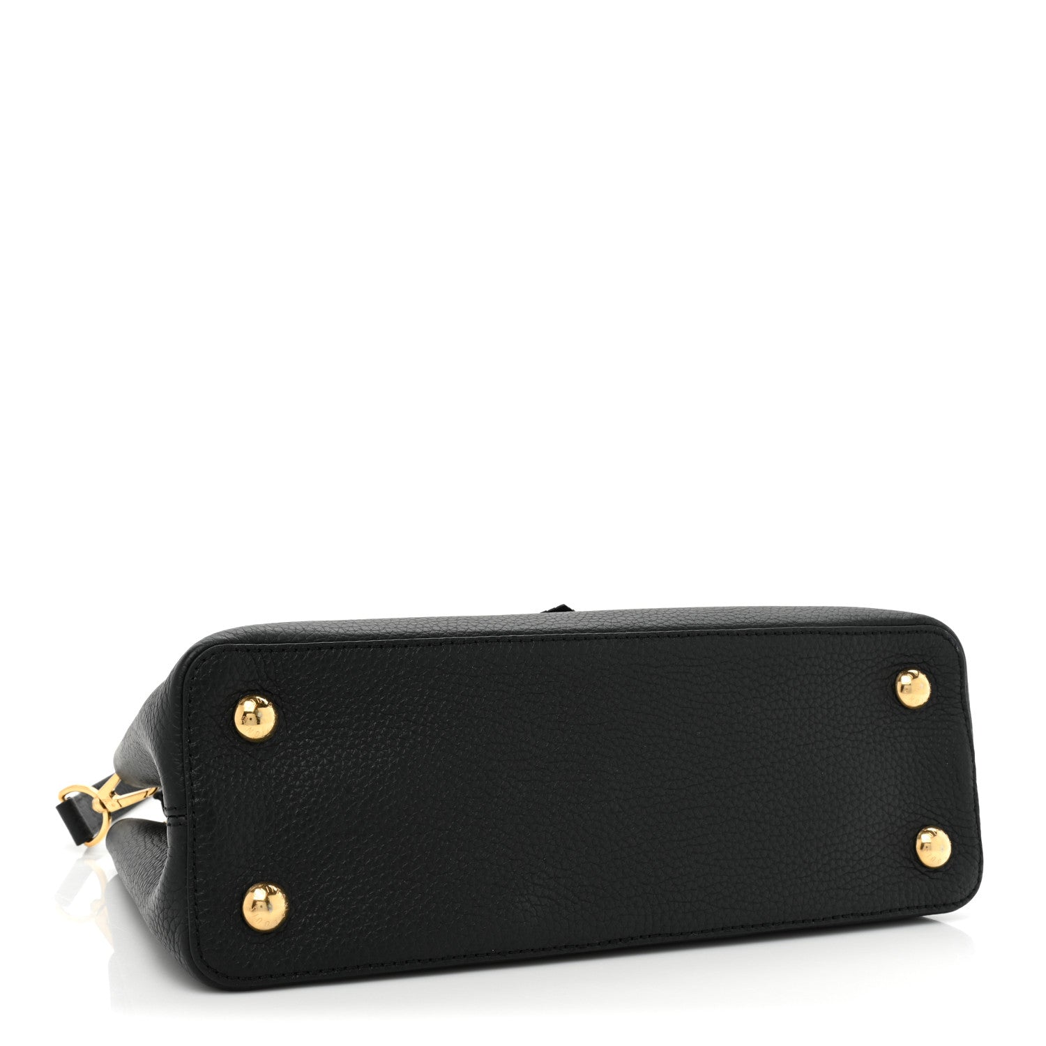 Louis Vuitton Taurillon Metallic Flowers Capucines PM Black 4 of 14