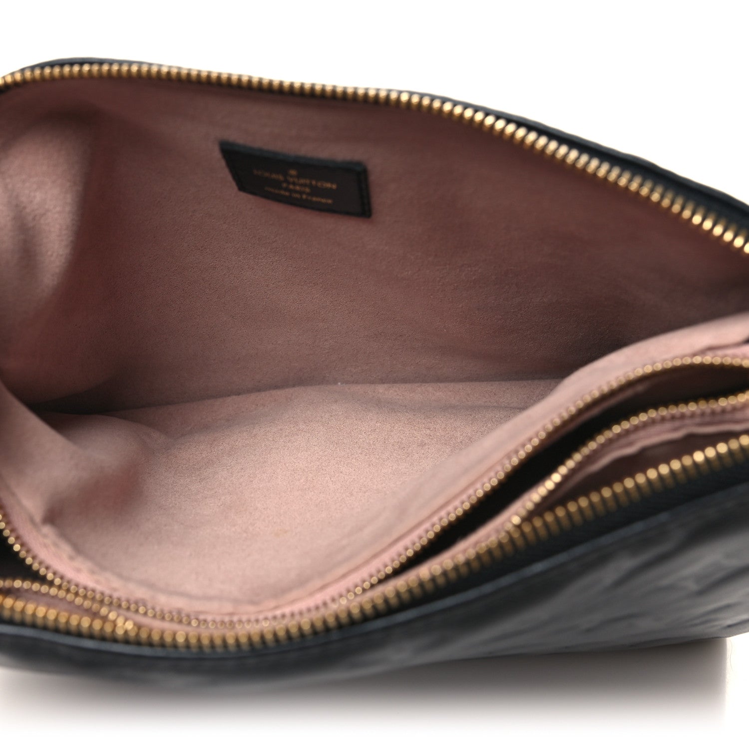 Louis Vuitton Lambskin Embossed Monogram Coussin PM Black 5 of 11