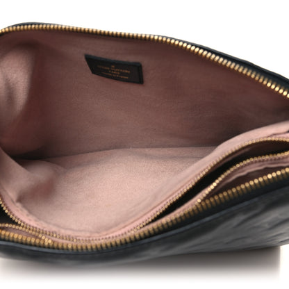 Louis Vuitton Lambskin Embossed Monogram Coussin PM Black 5 of 11