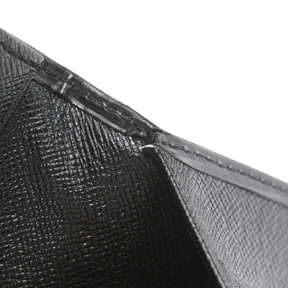 Louis Vuitton Epi Porte Valeurs Checkbook Wallet Black 8 of 9