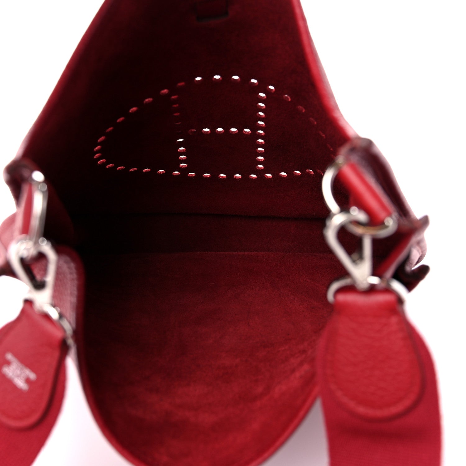 Hermes Taurillon Clemence Evelyne III GM Rouge Garance 4 of 8