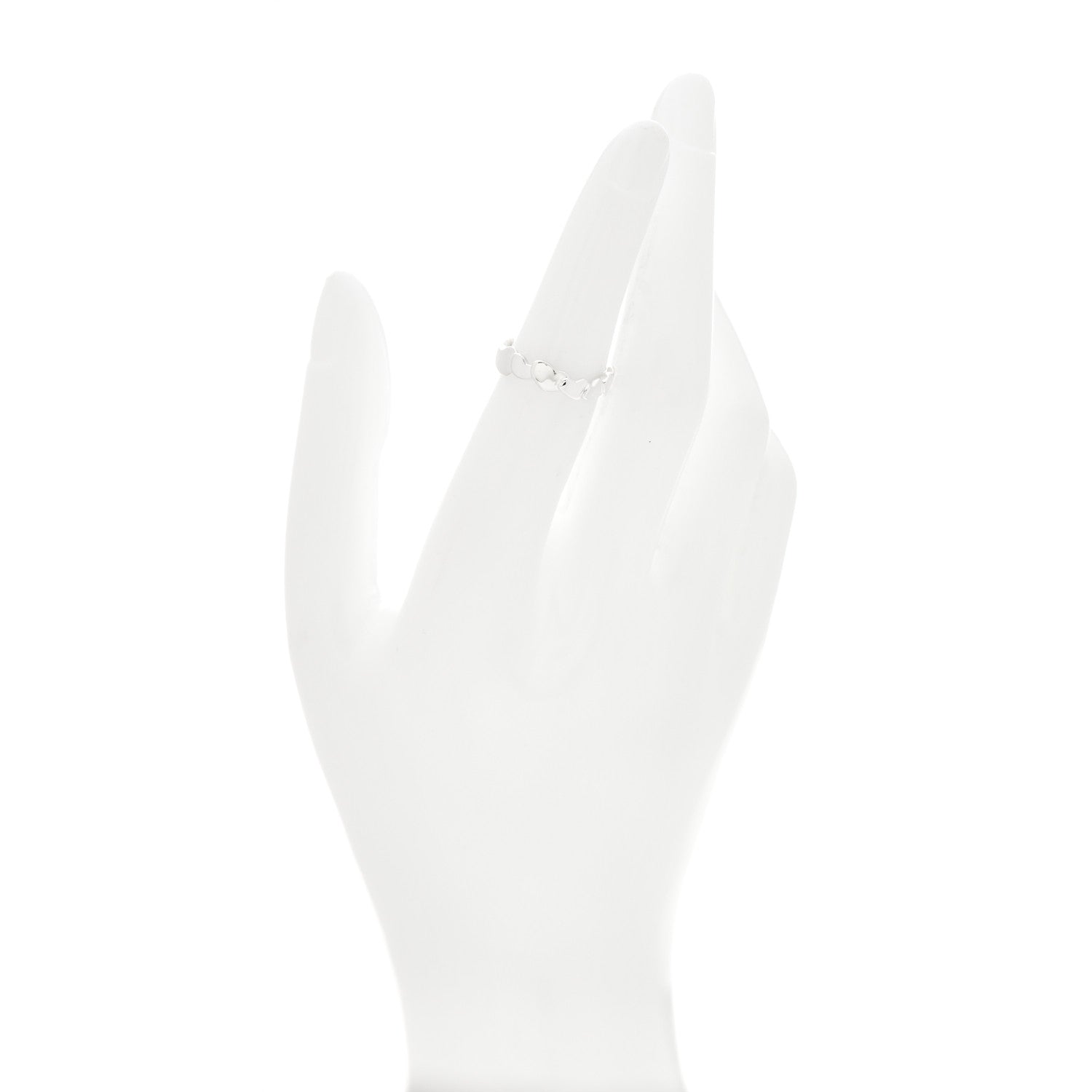 Tiffany Sterling Silver Paloma Picasso Modern Hearts Band Ring 51 5.75 2 of 6