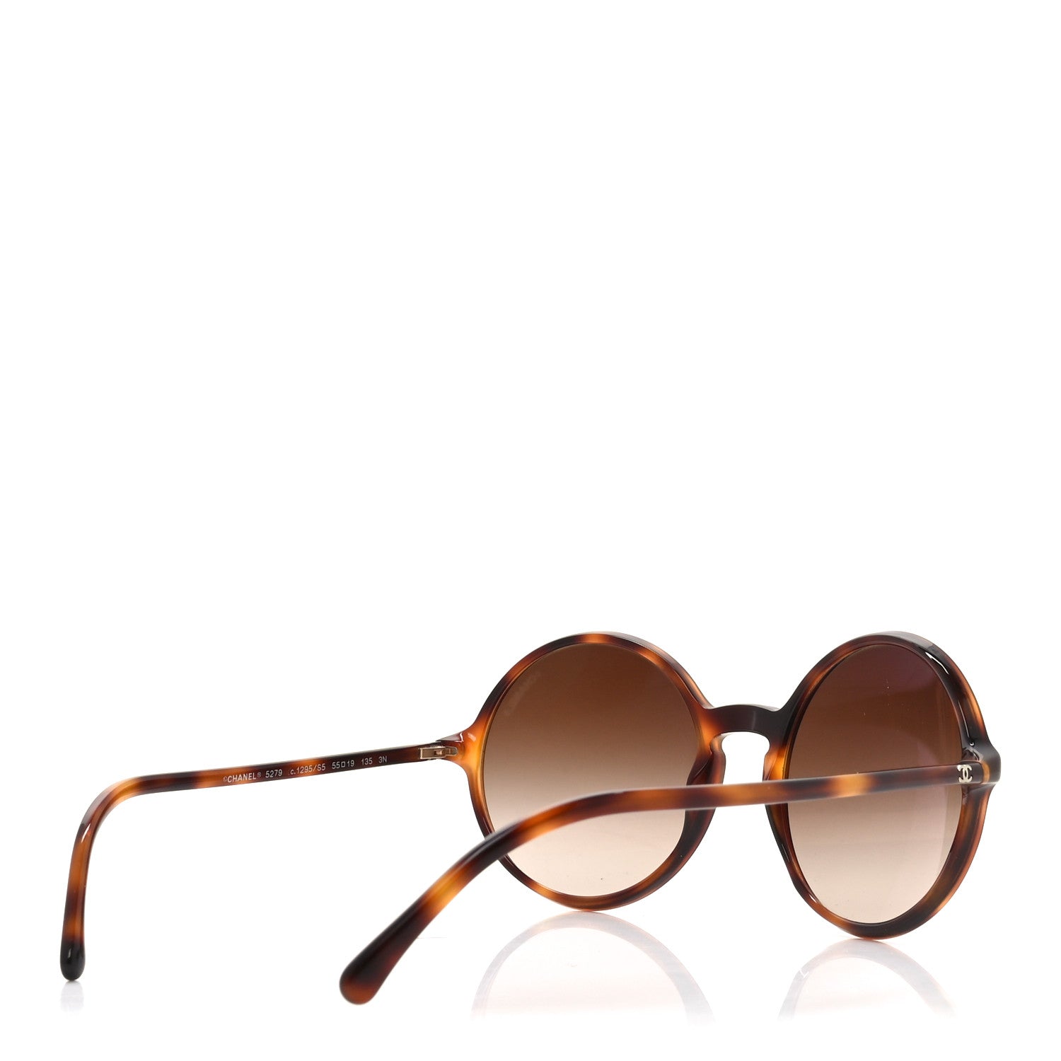 上質ブラウン CHANEL サングラス 5278 55□17 小顔〜標準 d97 Chanel Acetate Round Sunglasses 5279 Tortoise 1741324 – FASHIONPHILE