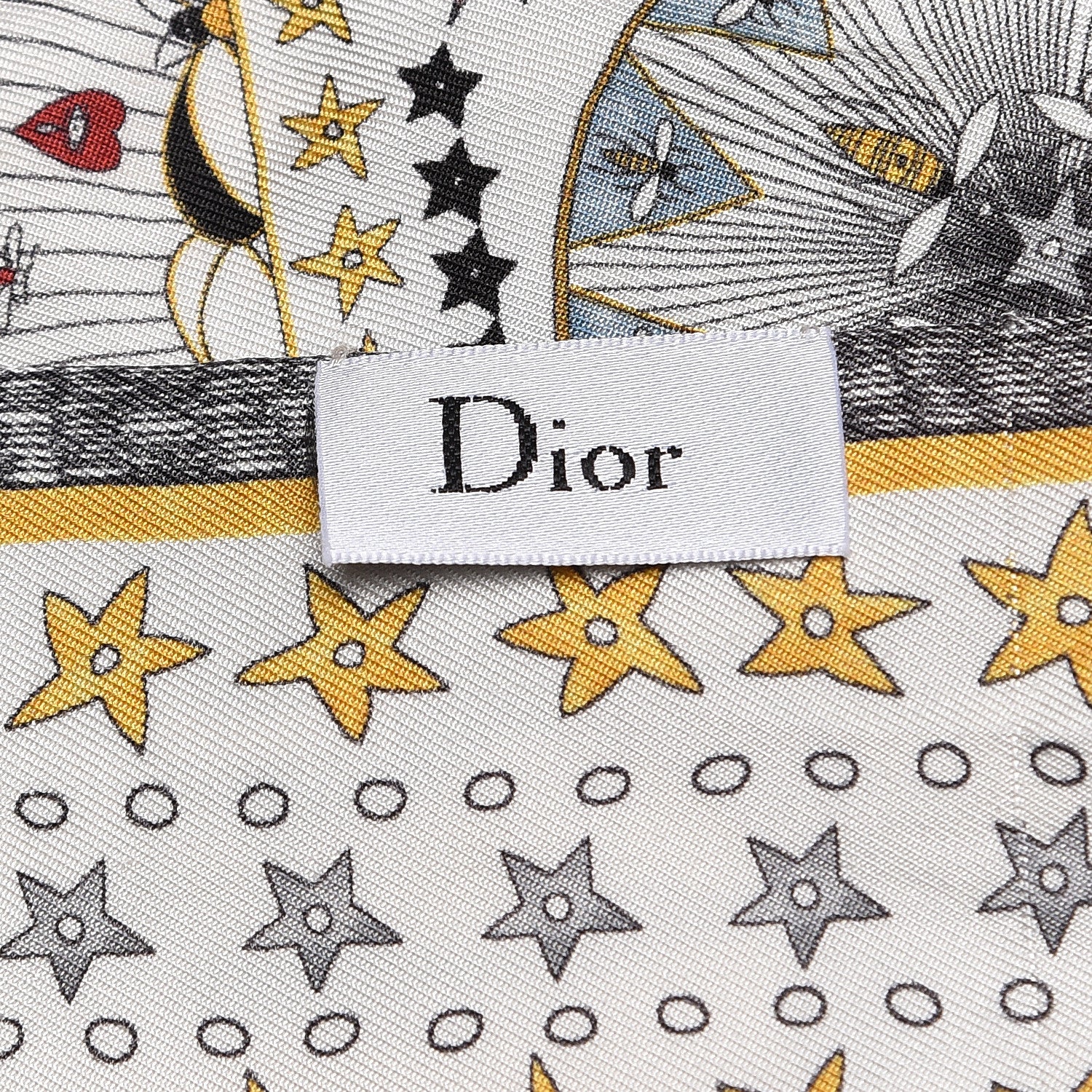 Christian Dior Silk L'Etoile Mitzah Scarf 4 of 6