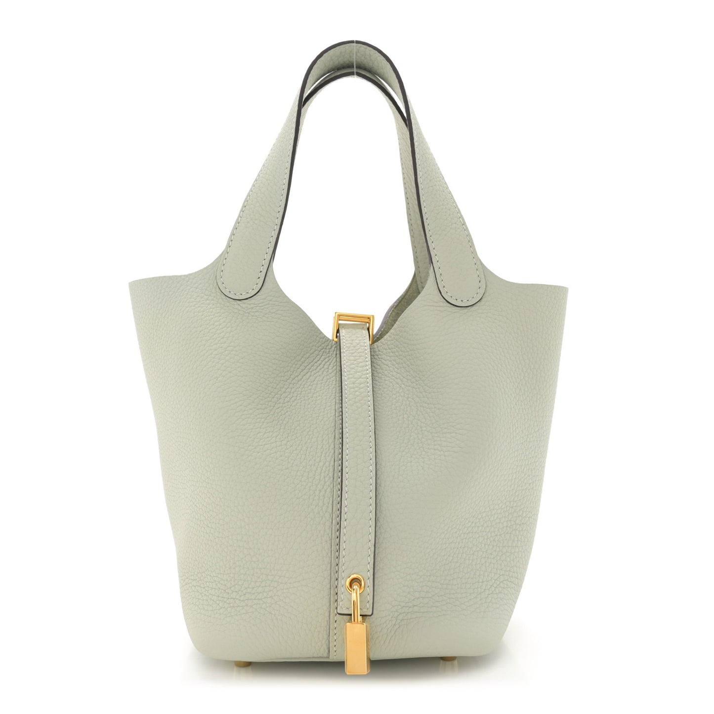 Taurillon Clemence Picotin Lock 18 PM Gris Neve