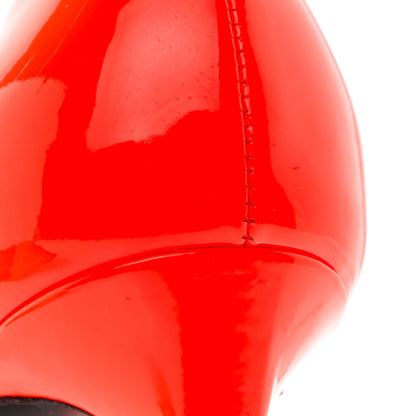 Saint Laurent Patent Paris 105 Pumps 39.5 Orange Fluo 9 of 11
