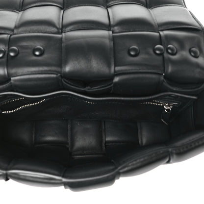 Bottega Veneta Lambskin Maxi Intreccio Padded Chain Cassette Crossbody Bag Black 5 of 9