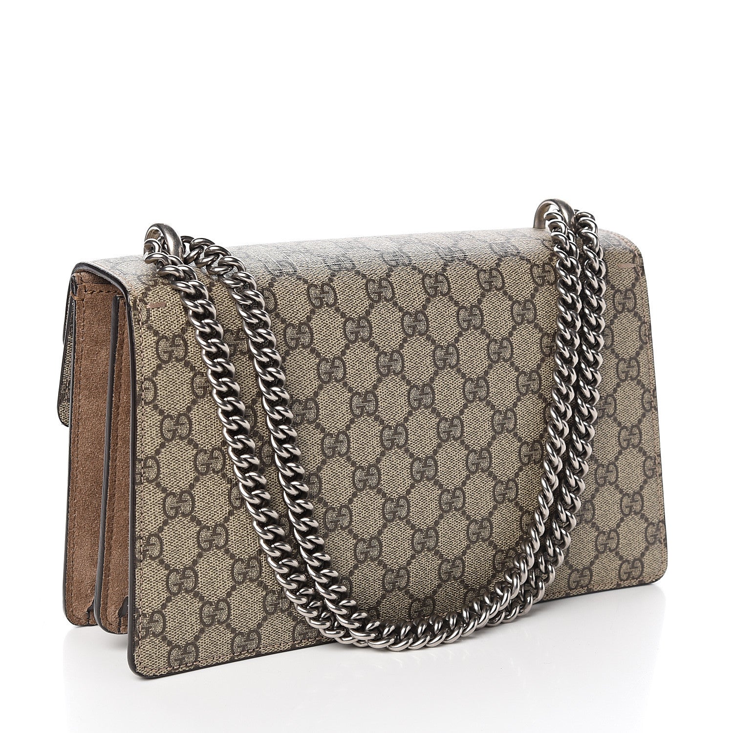 Gucci GG Supreme Monogram Small Dionysus Shoulder Bag Taupe 2 of 10