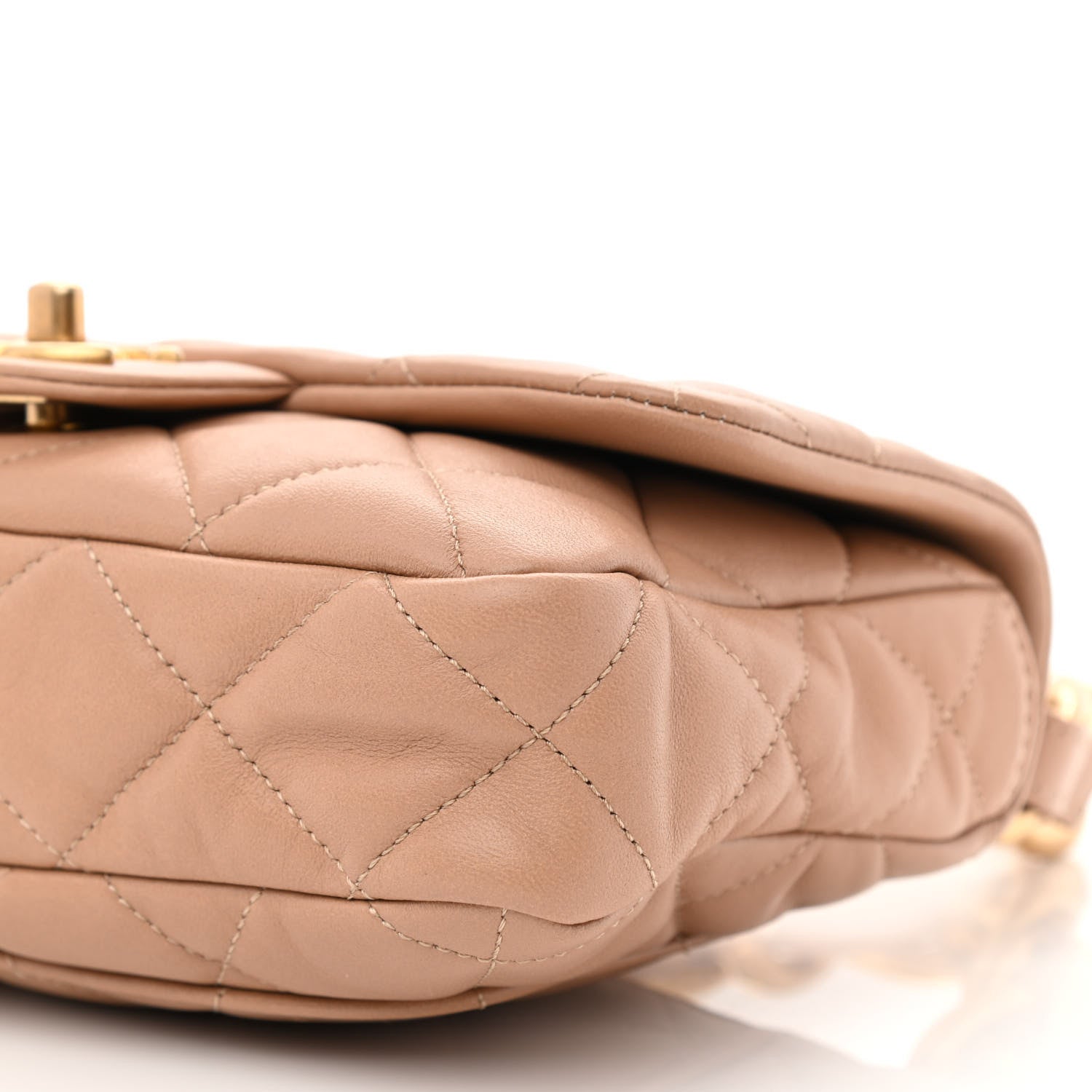 Chanel Lambskin Quilted Small CC Funky Town Flap Beige 10 of 10