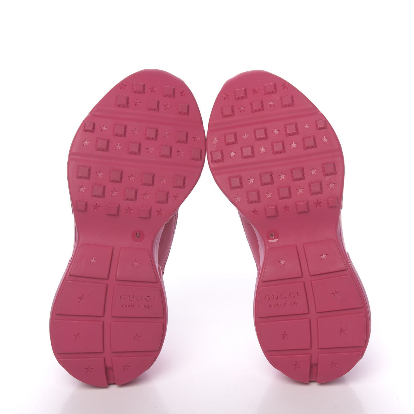 Calfskin Logo Womens Rhyton Sneakers 40 Box Pink