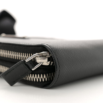 Prada Saffiano Phone Crossbody Pouch Black 8 of 13
