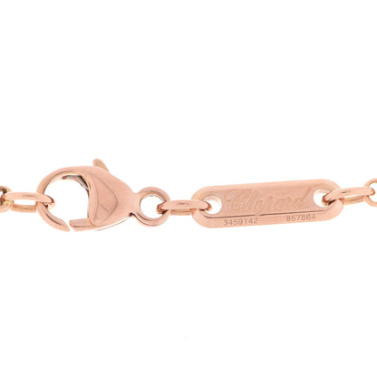 Chopard 18K Rose Gold Diamond Happy Diamonds Good Luck Charm Hamsa Bracelet 5 of 6