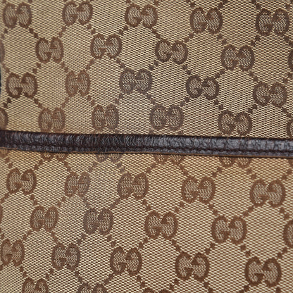 Gucci Monogram Web Medium Flat Messenger Bag Brown 15 of 17