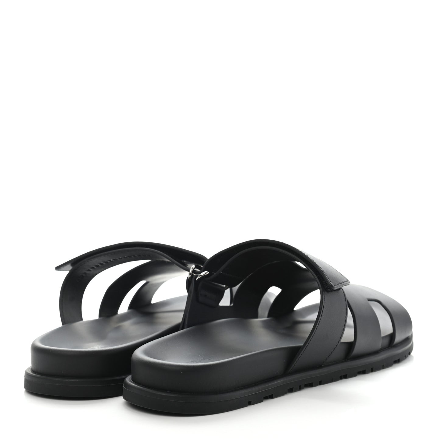 Calfskin Mens Chypre Sandals 44 Black