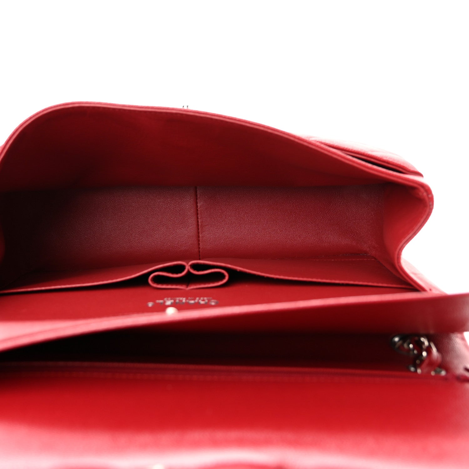 Chanel Caviar Quilted Jumbo Double Flap Dark Red 5 of 10