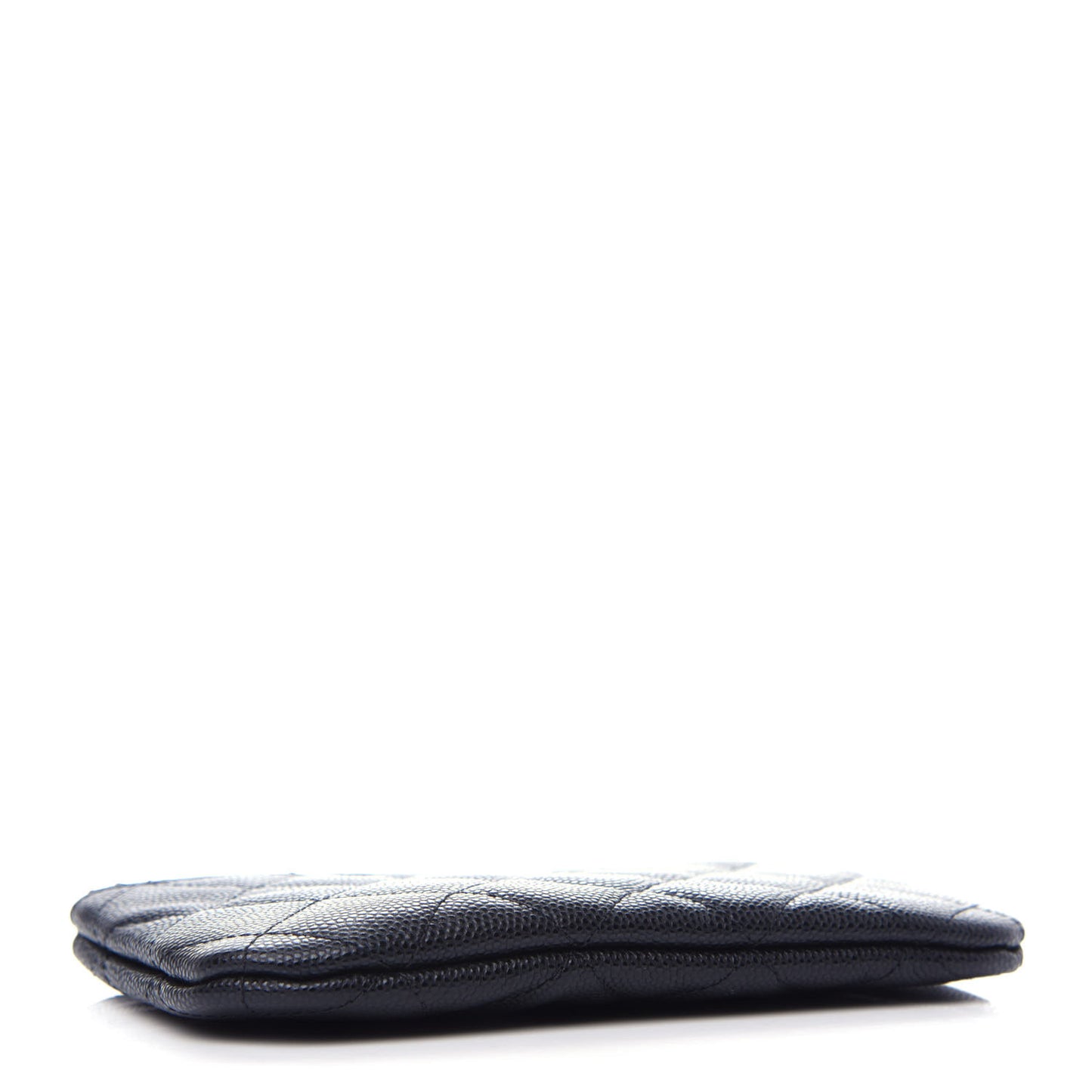 Caviar Quilted Small Cosmetic Case Black