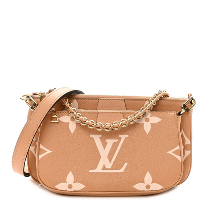 Louis Vuitton Empreinte Monogram Giant Multi Pochette Accessories Arizona Creme 1 of 10