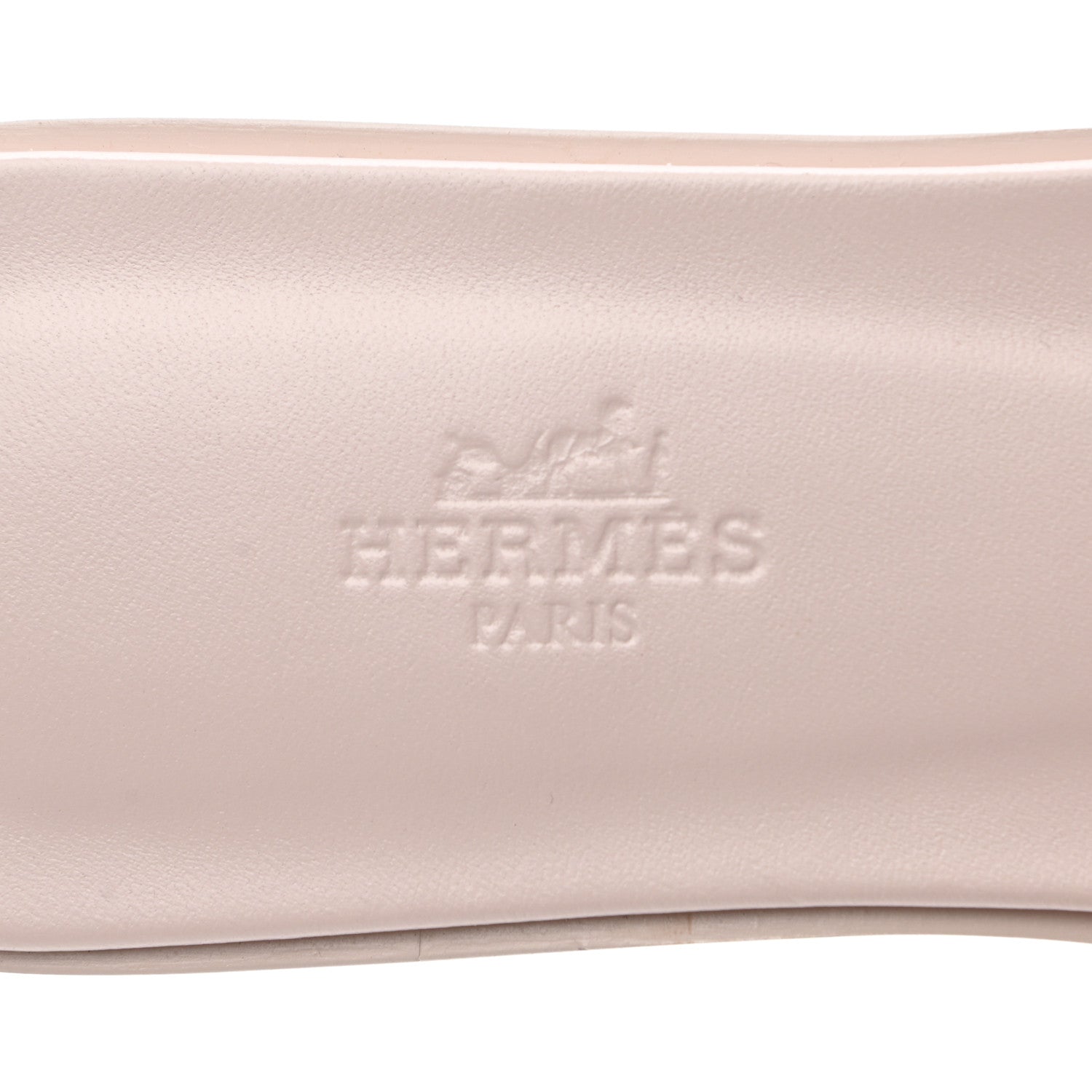 Hermes Box Calfskin Oran Sandals 38 Rose Pale 6 of 7