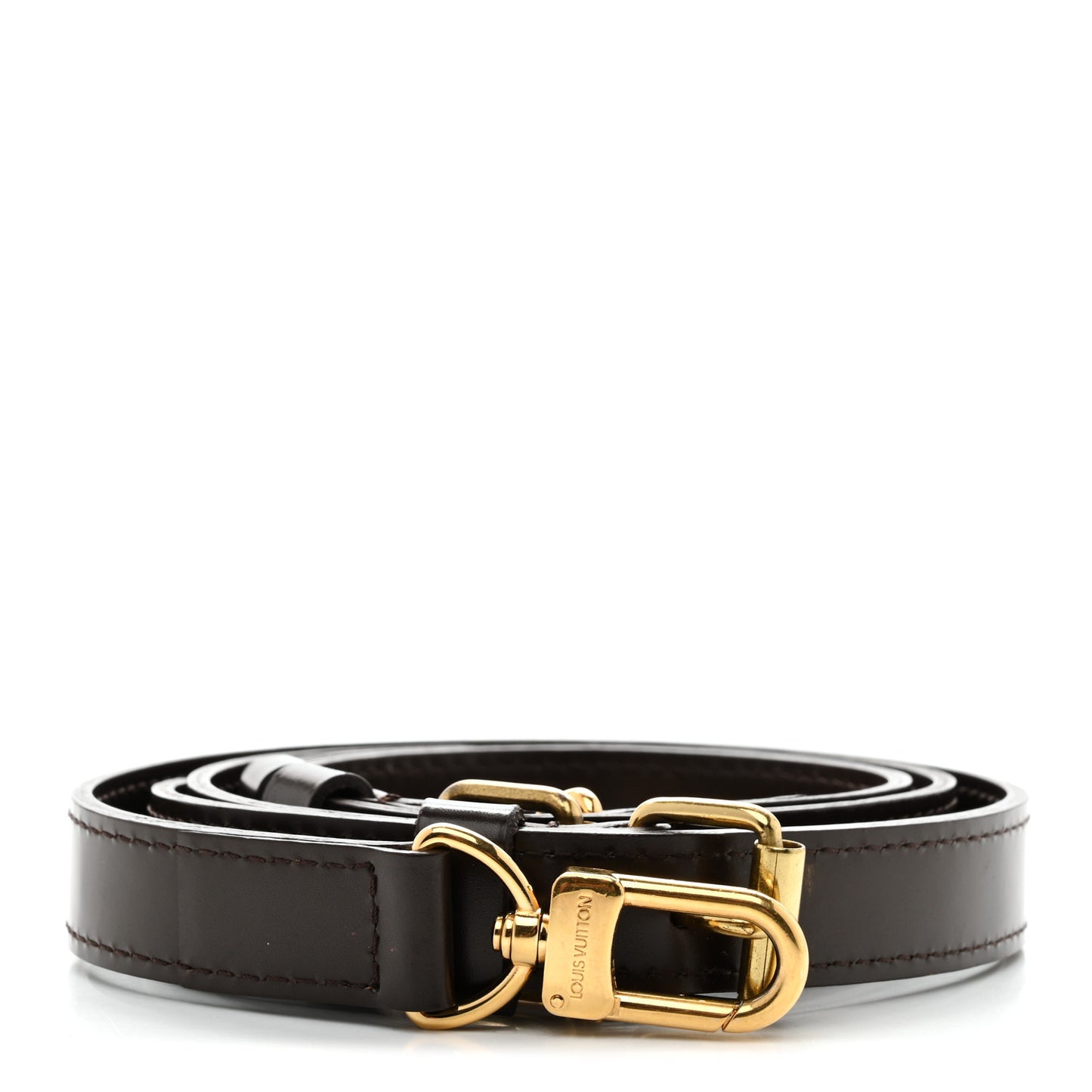 Calfskin Adjustable Speedy Bandouliere Shoulder Strap Brown