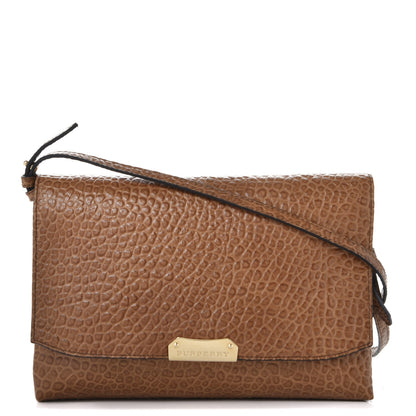 Burberry Signature Grain Vintage Finish Langley Crossbody Camel 1 of 8
