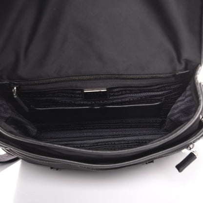 Prada Tessuto Nylon Saffiano Messenger Black 5 of 9