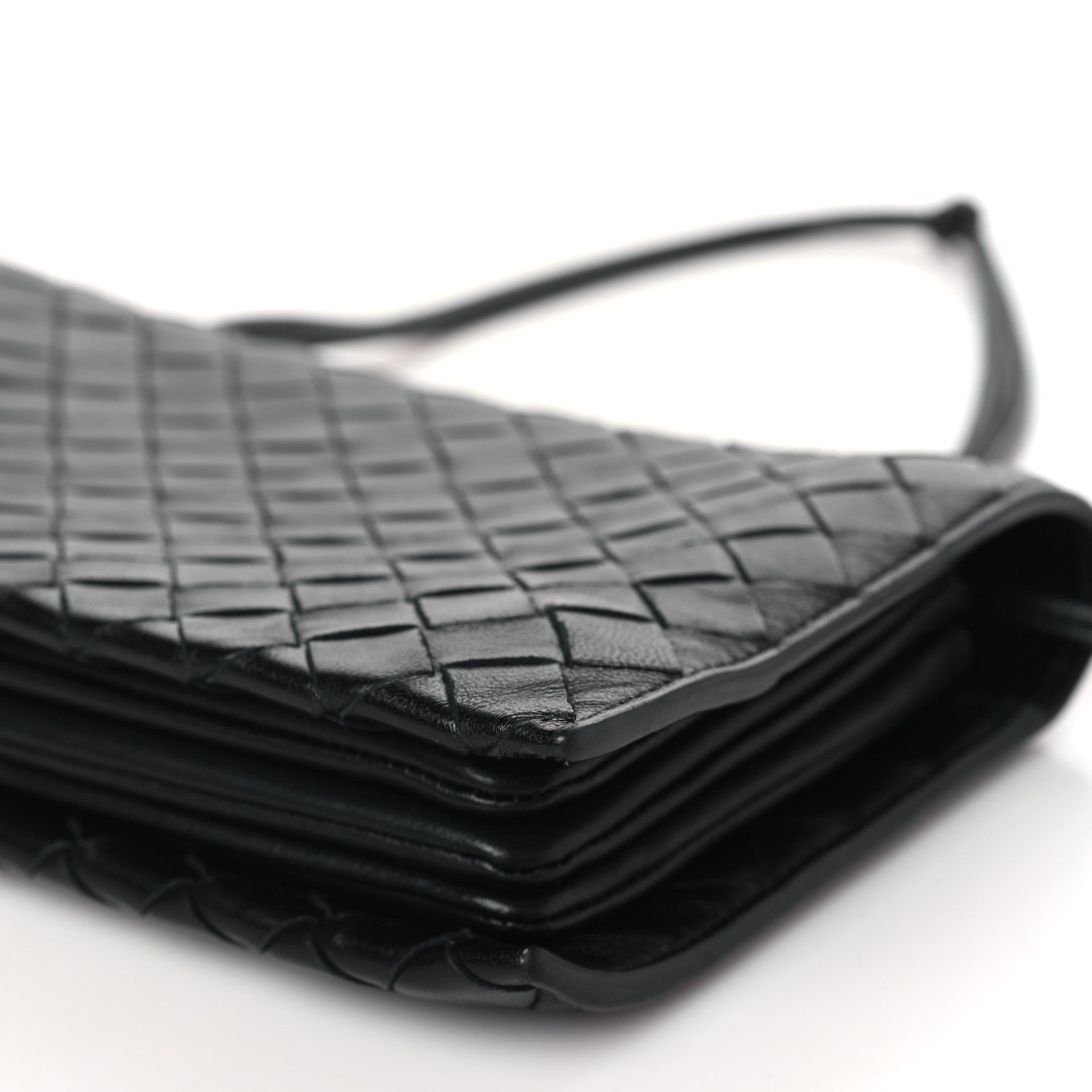 Bottega Veneta Nappa Intrecciato Trio Pouch On Strap Black 10 of 10