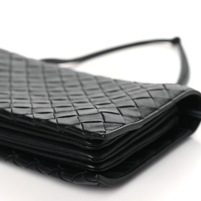 Bottega Veneta Nappa Intrecciato Trio Pouch On Strap Black 10 of 10