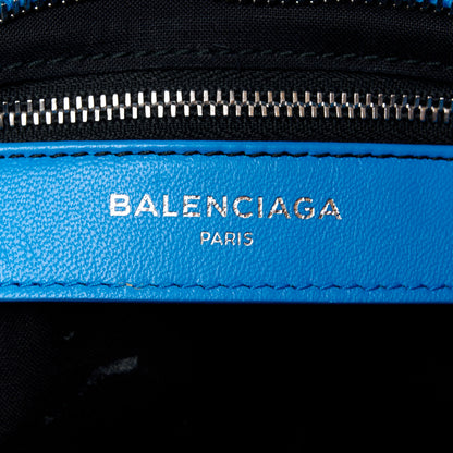 Balenciaga Chevre Silver Metallic Edge Hardware S City Bleu Ceylon 7 of 15