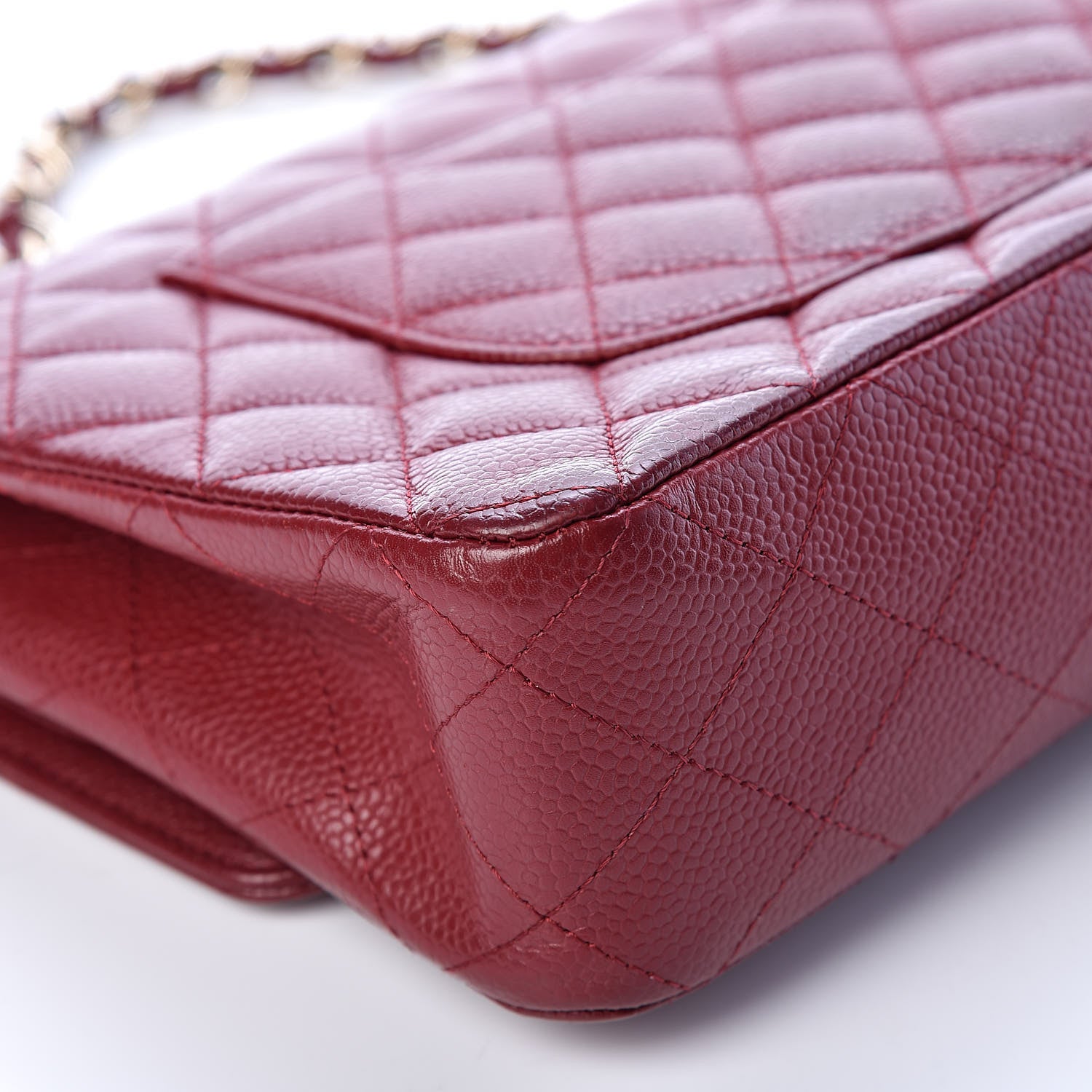 Chanel Caviar Quilted Medium Double Flap Red 14 of 16