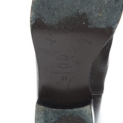 Chanel Calfskin High Boots 38 Dark Brown 8 of 15