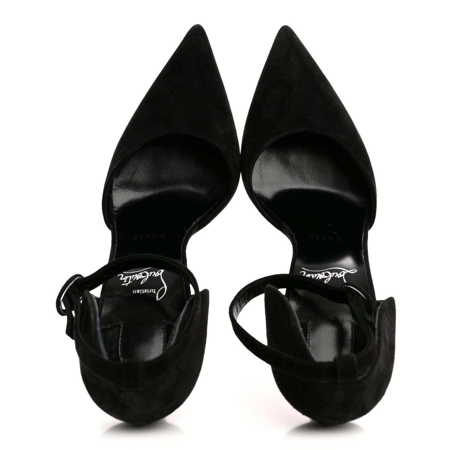 Christian Louboutin Veau Velours Astrida Bride 100 Pumps 39.5 Black 2 of 11