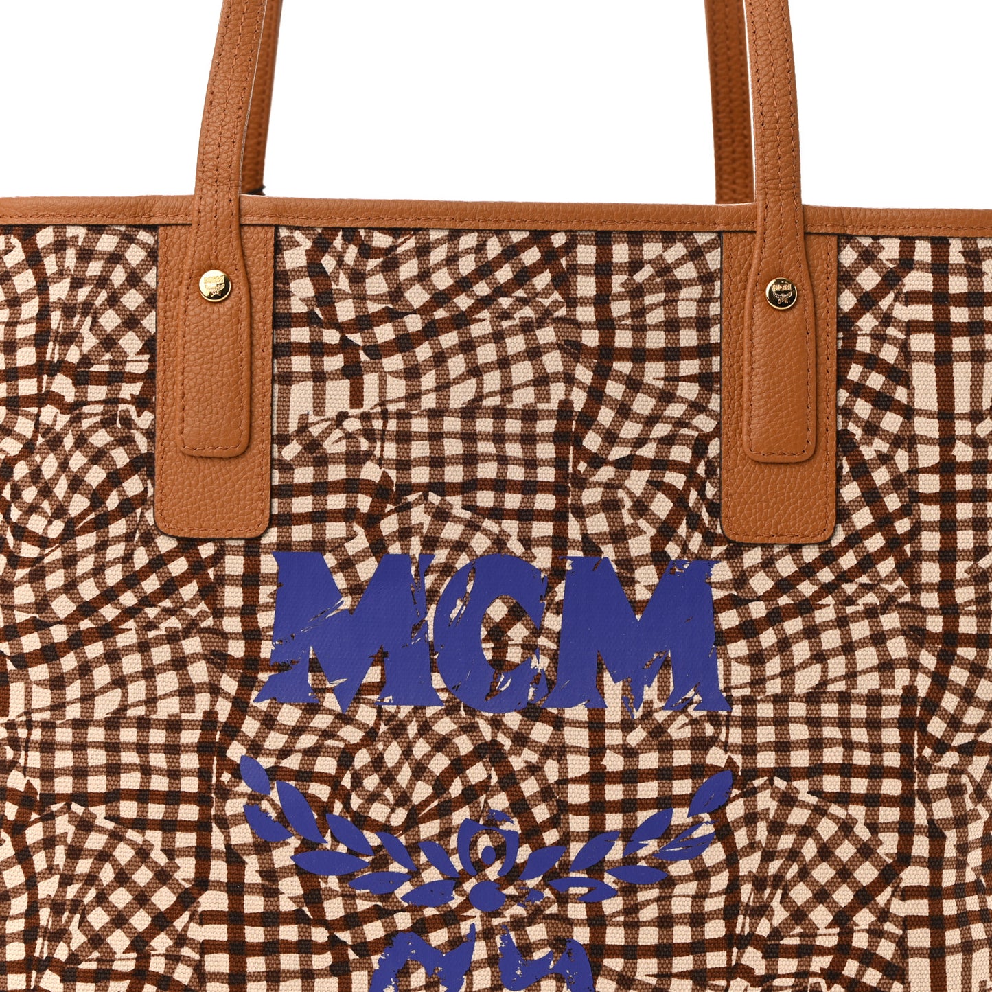 Calfskin Medium Liz Reversible Shopper Tote Cognac