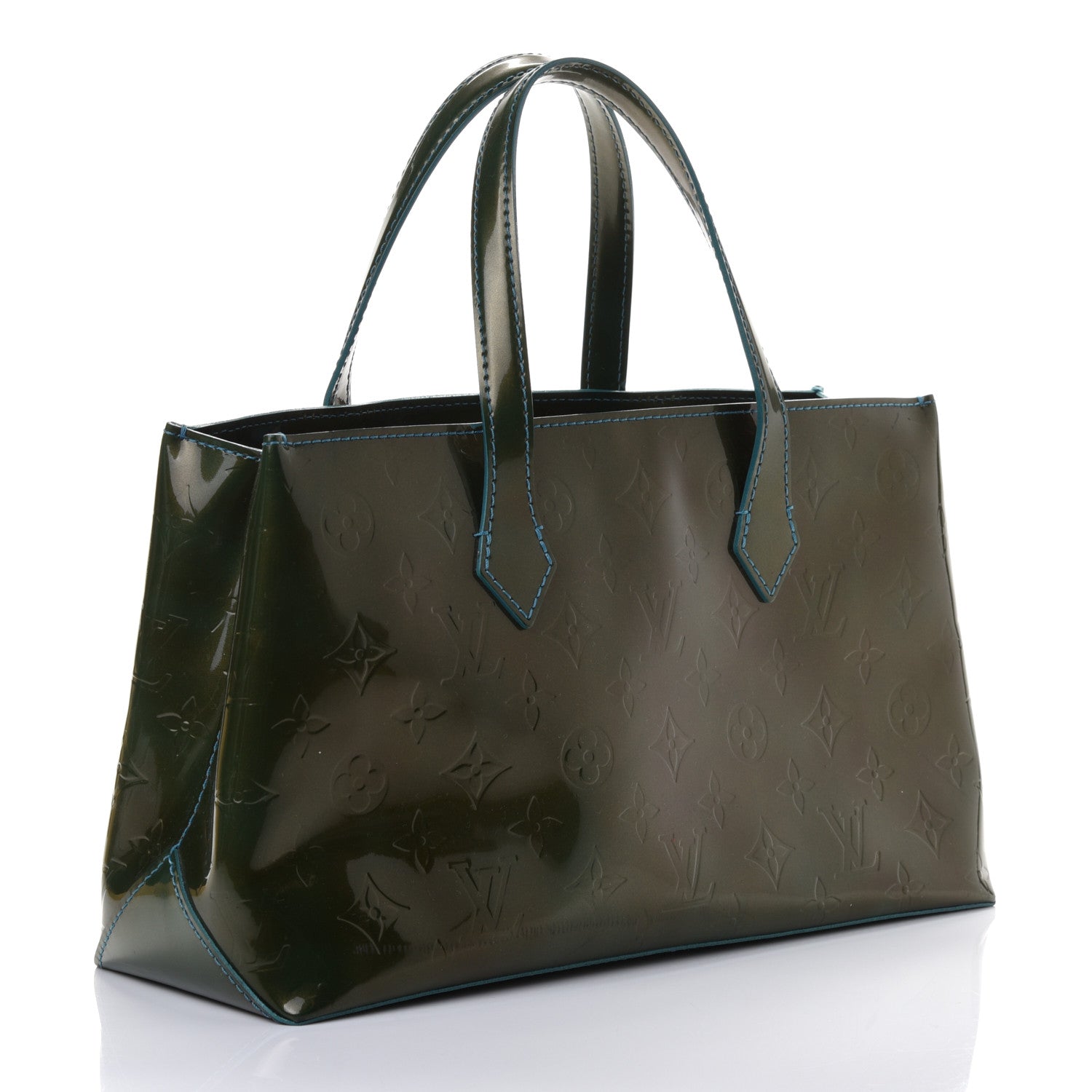 Louis Vuitton Vernis Wilshire PM Blue Nuit 2 of 5