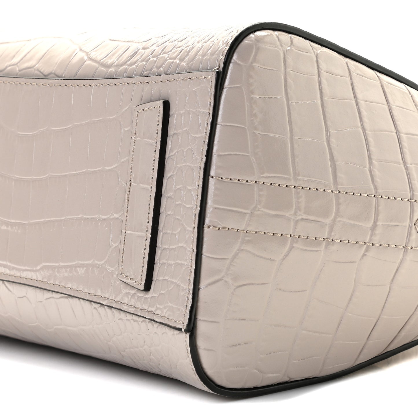 Calfskin Crocodile Embossed Mini Antigona Dune