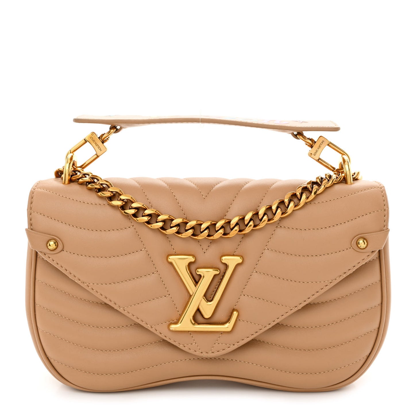Calfskin New Wave Chain MM Noisette