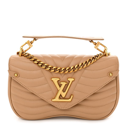 Louis Vuitton Calfskin New Wave Chain MM Noisette 1 of 10
