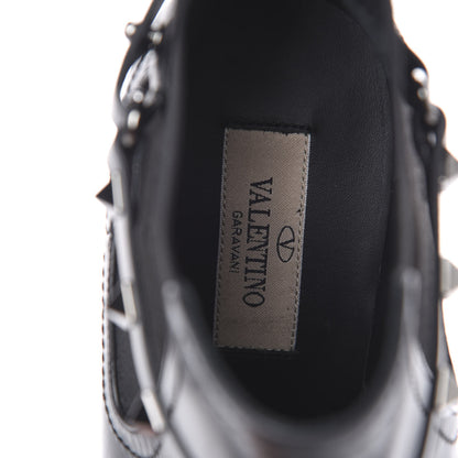 Valentino Garavani Calfskin Rockstud Chelsea 85mm Ankle Boots 39.5 Black 6 of 10