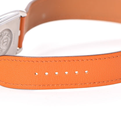 Hermes Stainless Steel Swift 29mm Cape Cod Double Tour Quartz Watch Orange 6 of 9